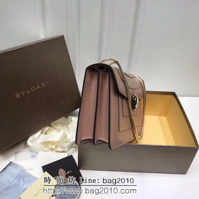 BVLGARI寶格麗 專櫃同步新款 Serpenti雙層琺瑯蛇頭包 鏈條單肩斜挎包 B35362 FYD1338